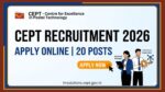 cept recruitment 2026 assistant manager technical supervisor