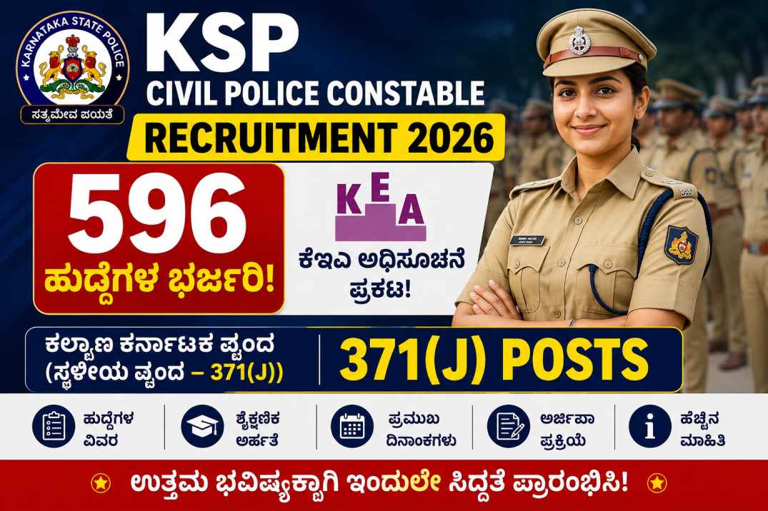Karnataka police recruitment 2026